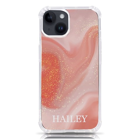 Personalized Marble Name Phone Case By Joe Front