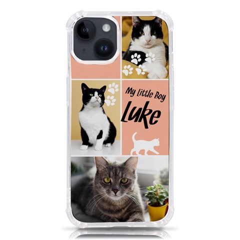 Personalized Cat Photo Name Phone Case By Joe Front