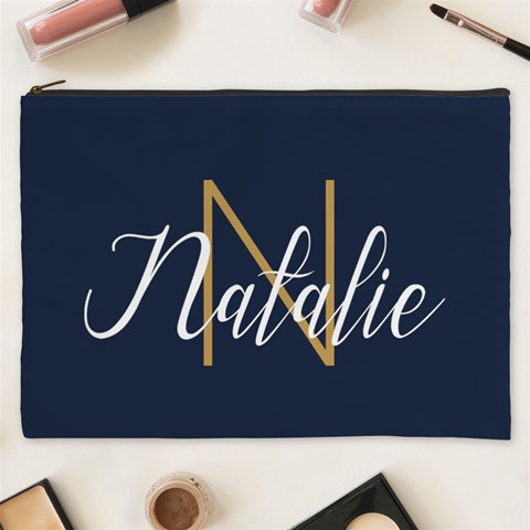 Personalized Initial Name Cosmetic Bag By Joe Front