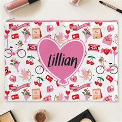 Personalized Valentine Day Lover Name Cosmetic Bag