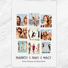 9 Photo Personalised Collage - Canvas 20  x 30 