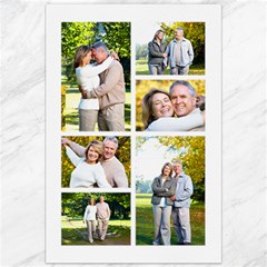 6 Photo Personalised Collage - Canvas 20  x 30 