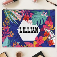Personalized Summer Tropical Name Cosmetic Bag