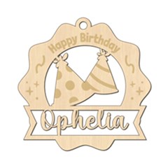 Personalized Happy Birthday Wood Ornament Personalized Happy Birthday Wood Ornament