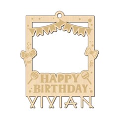 Personalized Happy Birthday Wood Ornament Personalized Happy Birthday Wood Ornament