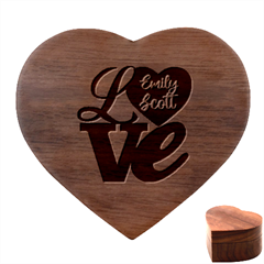 Personalized Love Anniversary Heart Wood Jewelry Box Personalized Love Anniversary Heart Wood Jewelry Box