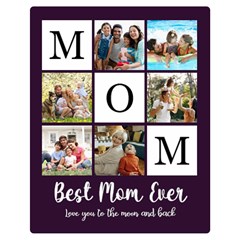 Personalized Best Mom Dad Ever Photo Name Medium Blanket