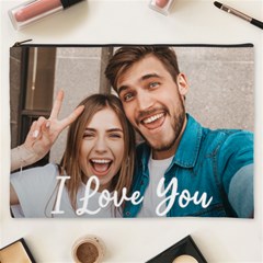 Personalized Couple Photo Cosmetic Bag - Cosmetic Bag (XXXL)