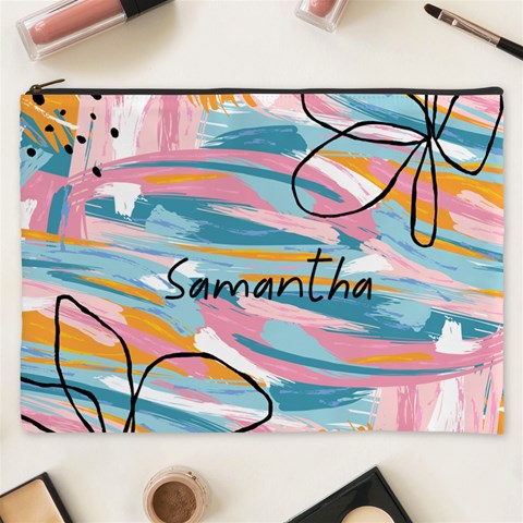 Personalized Paint Cosmetic Bag Cosmetic Bag By Katy Front