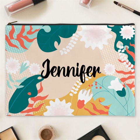Personalized Flower Names Cosmetic Bag By Joe Front