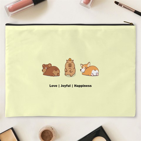 Personalized Pets Name Cosmetic Bag By Katy Back