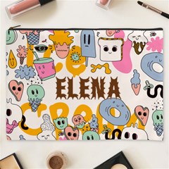 Personalized Dessert Illustration Name Cosmetic Bag