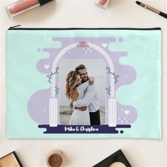 Personalized Wedding Illustration Photo Name Cosmetic Bag