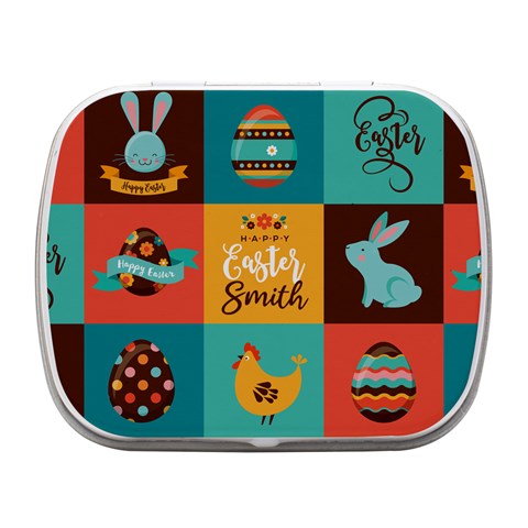 Personalized Easter Name Small Metal Box By Joe Front