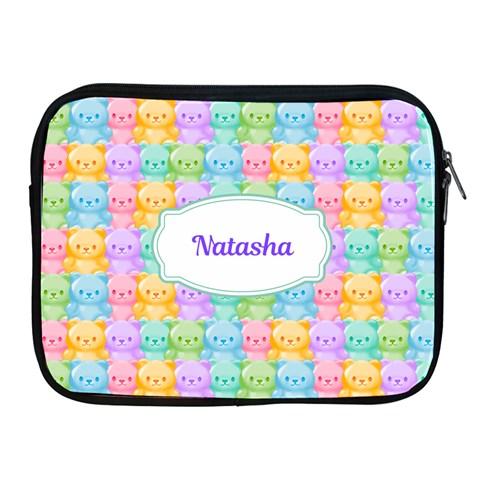 Bear Candypersonalized Name Ipad Case By Katy Front