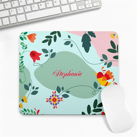 Spring Flower Name Mousepad By Katy 9.25 x7.75  Mousepad - 1