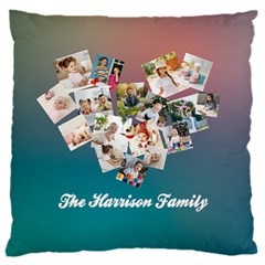 Personalized Heart Shape Family Name Cushion