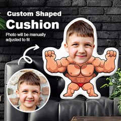 Personalized Photo in Strong Man Style Custom Shaped Cushion - Cut To Shape Cushion Case Personalized Photo in Strong Man Style Custom Shaped Cushion - Cut To Shape Cushion Case