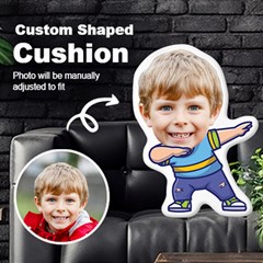 Personalized Photo in Dabbing Kid Cartoon Style Custom Shaped Cushion - Cut To Shape Cushion Case Personalized Photo in Dabbing Kid Cartoon Style Custom Shaped Cushion - Cut To Shape Cushion Case