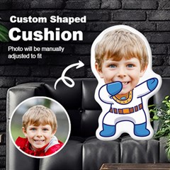 Personalized Photo in Dabbing Astronaut Cartoon Style Custom Shaped Cushion - Cut To Shape Cushion Case Personalized Photo in Dabbing Astronaut Cartoon Style Custom Shaped Cushion - Cut To Shape Cushion Case