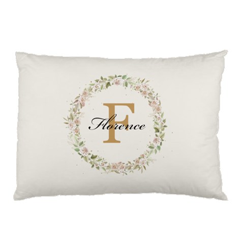 Personalized Initial Name Pillow Case By Joe Front