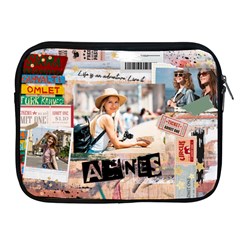 Personalized Life Adventure Style Travel Collage Photo Name Ipad Zipper Case