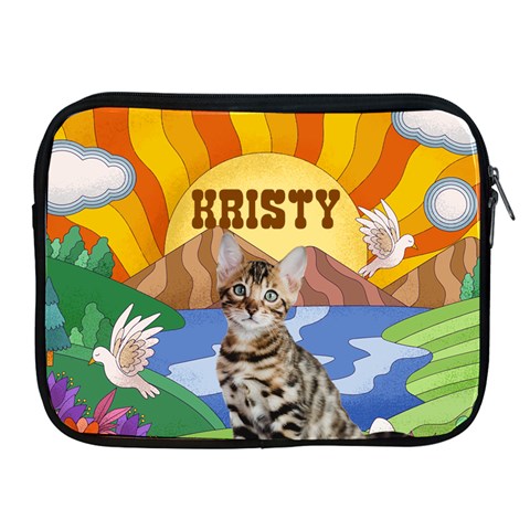 Personalized Pet Photo Name Ipad Zipper Case By Joe Front