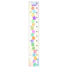 Personalized Jelly Bear Name Growth Chart Height Ruler For Wall Personalized Jelly Bear Name Growth Chart Height Ruler For Wall