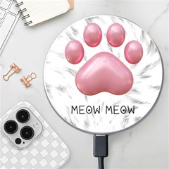 Personalized Meow Name Wireless Fast Charger