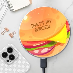Personalized Burger Name Wireless Fast Charger