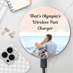 Personalized Sky Name Photo Wireless Fast Charger - Wireless Fast Charger(White)