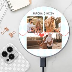 Personalized Love Line Name Photo Wireless Fast Charger