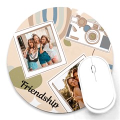 Personalized Camera Name Round Mousepad