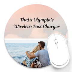 Personalized Sky Photo Round Mousepad