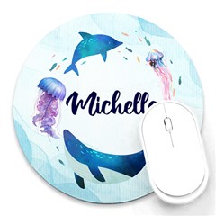 Personalized Sea Name Round Mousepad
