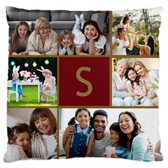Personalized Initial 6 Photo Large Cushion Case - Large Cushion Case (One Side) Personalized Initial 6 Photo Large Cushion Case - Large Cushion Case (One Side)