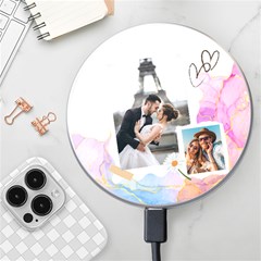 Personalized Memo Style Photo Name Wireless Fast Charger - Wireless Fast Charger(White)