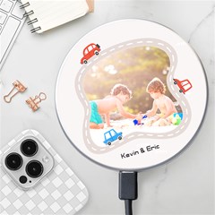 Personalized Car Photo Name Wireless Fast Charger - Wireless Fast Charger(White)
