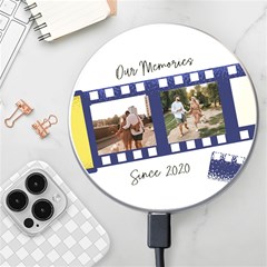 Personalized Film Photo Name Wireless Fast Charger - Wireless Fast Charger(White)