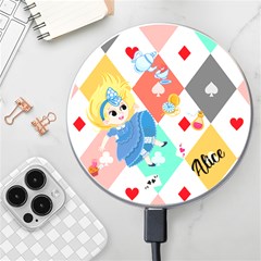 Personalized Alice Name Wireless Fast Charger - Wireless Fast Charger(White)