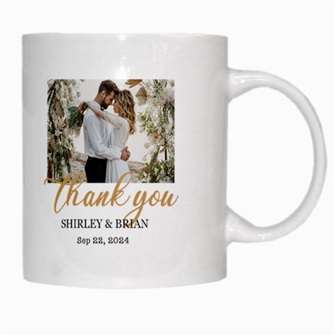 Personalized Wedding Photo Thank You Mug By Joe Right