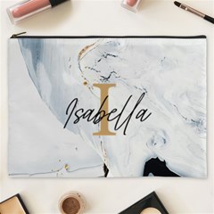 Personalized Initial Name Marble Cosmetic Bag