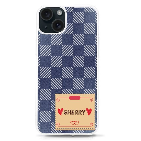 Personalized Denim Uv Print Case By Katy Front