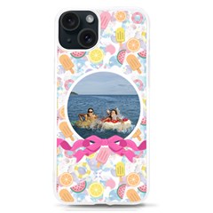Personalized Summer Time Photo UV Print Case - iPhone 15 TPU UV Print Case