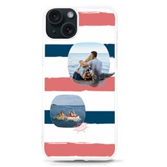 Personalized Sea Mood Two Photo UV Print Case - iPhone 15 TPU UV Print Case