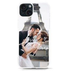 Personalized Love You Text Photo UV Print Case - iPhone 15 TPU UV Print Case