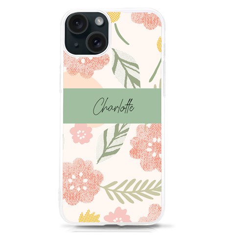 Personalized Flower Pattern Name Uv Print Case By Katy Front