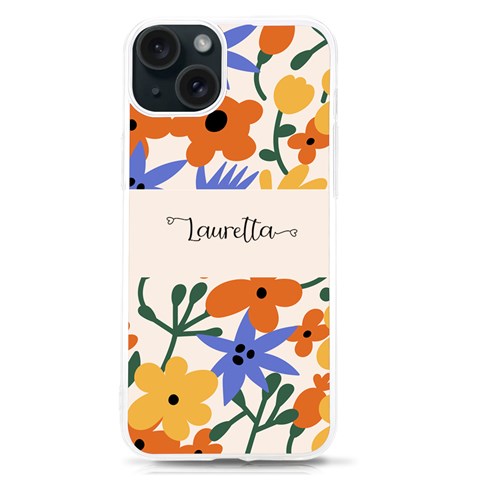 Personalized Flower Pattern Name Uv Print Case By Katy Front