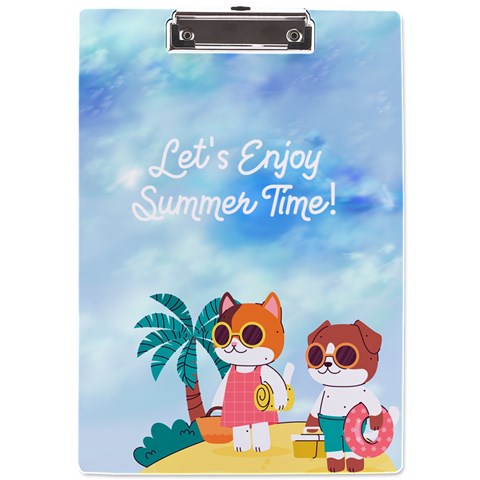Personalized Cat Dog Name A4 Acrylic Clipboard By Katy Front