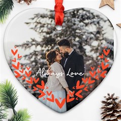 Personalized Heart Decorate Photo Name Heart Ornament (Two Sides) Personalized Heart Decorate Photo Name Heart Ornament (Two Sides)